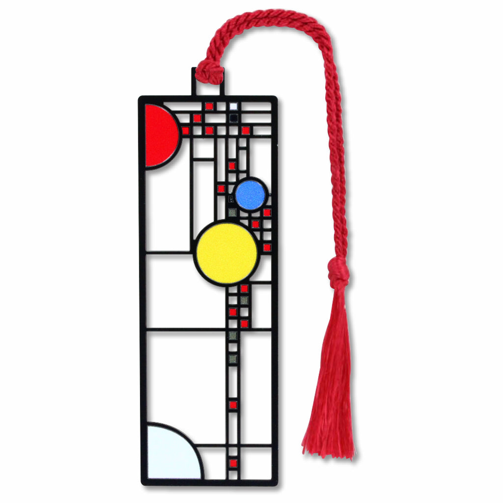 Frank Lloyd Wright Coonley Playhouse Window Metal Bookmark